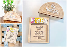 Load image into Gallery viewer, Personalized Sticky Note Holder &amp; Desk Sign Bundle