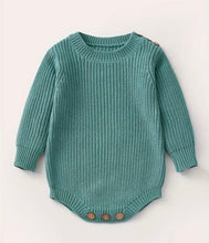 Load image into Gallery viewer, Keepsake Embroidered Knit Oversized Sweater Romper