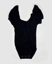 Load image into Gallery viewer, Black Flutter Sleeved Leo