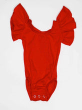 Load image into Gallery viewer, Red Flutter Sleeved Leo