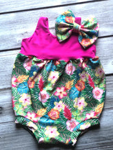 Load image into Gallery viewer, Hawaiian Tropic Bubble Romper