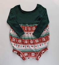 Load image into Gallery viewer, Deck the Halls Long Sleeved Bubble Rompers (8 available print options)