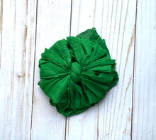 Load image into Gallery viewer, Emerald Ruffled Big Messy Headwrap