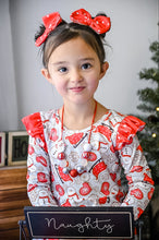 Load image into Gallery viewer, Christmas Cheer Fluttered Peplum