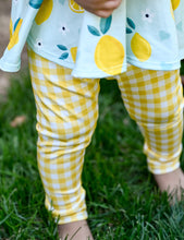 Load image into Gallery viewer, Yellow gingham Leggings