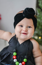 Load image into Gallery viewer, Black Velvet Top Knot