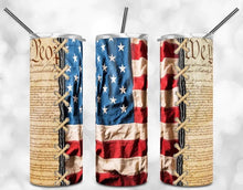 Load image into Gallery viewer, We The People American Constitution Flag Burnt Vintage