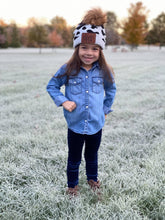 Load image into Gallery viewer, Moo Cow Pom Beanie