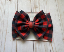 Load image into Gallery viewer, Buffalo Plaid Headwraps (Two Color Options Available)