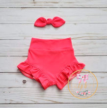 Load image into Gallery viewer, Peace, Love &amp; Tie Dye Ruffled Bummies