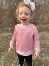 Load image into Gallery viewer, Monogrammed Collar - toddler &amp; youth  long sleeve crew neck