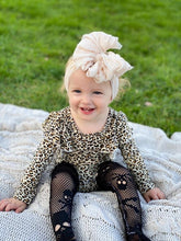 Load image into Gallery viewer, Long Sleeved Leopard Flutter Sleeved Leos