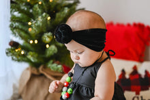 Load image into Gallery viewer, Black Velvet Top Knot
