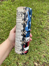 Load image into Gallery viewer, We The People American Constitution Flag Burnt Vintage