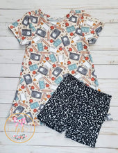 Load image into Gallery viewer, School Supplies Tee Shirt Dress